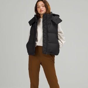 Lululemon Wunder Puff Crop Vest Black